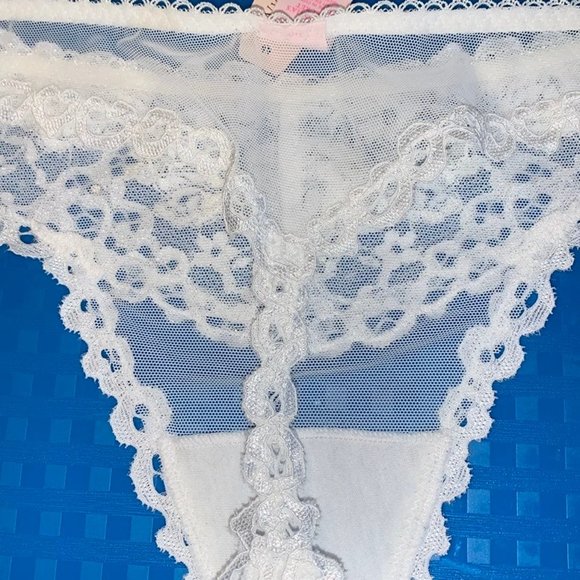 VS Thong Panty Small Bling Crystals Small Rare - Picture 5 of 8